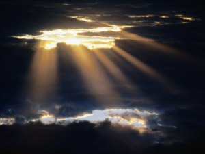 light through clouds
